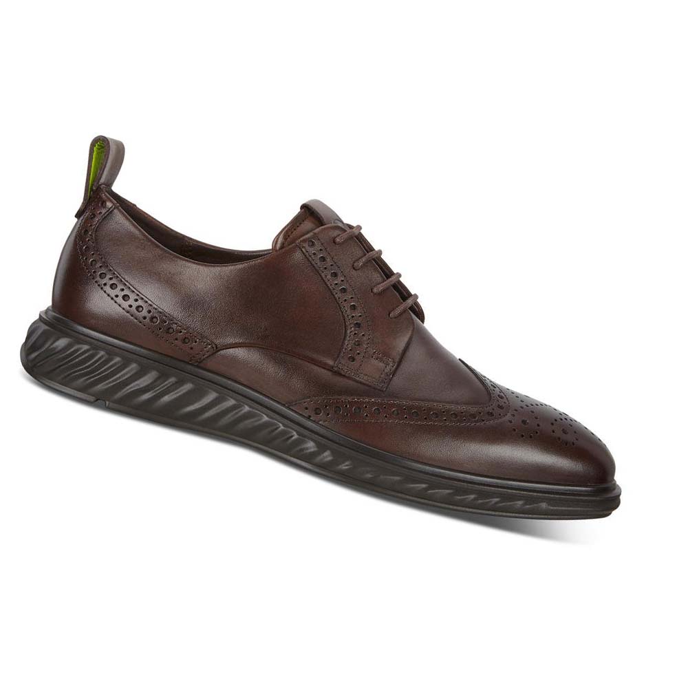 Férfi Ecco St.1 Hibrid Lite Wingtip Brogue Ruha Cipő Barna | HU 530EBC